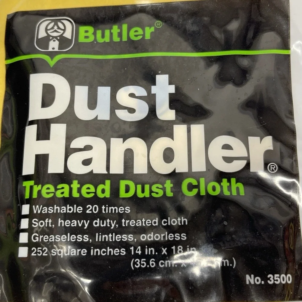 Butler Dust Handler Treated Cloth 14x18 Heavy Duty Dusting 100% Cotton Washable